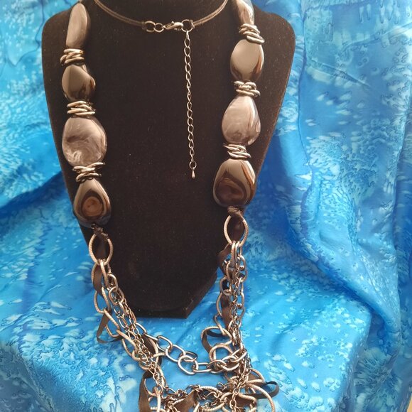 Black/Silver Necklaces (3) - Picture 2 of 4